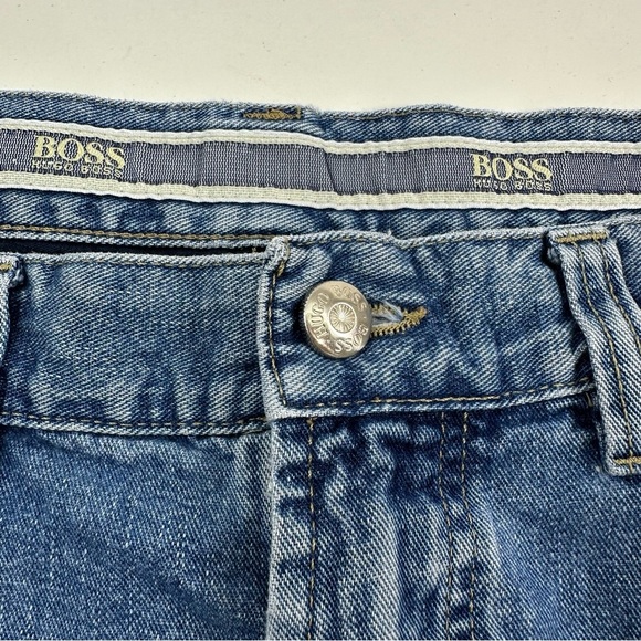 Hugo Boss Alabama Jeans Men’s 36-34 Shortened Blue Baggy - Picture 4 of 10